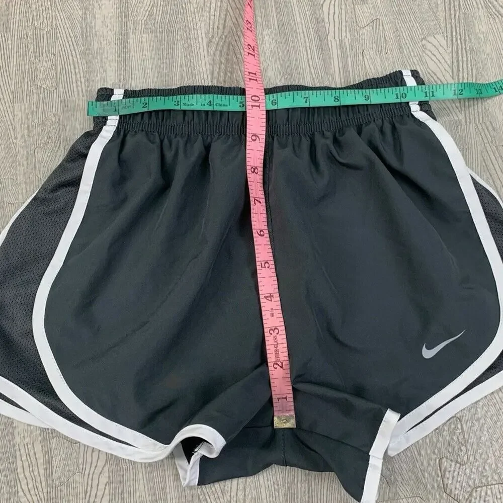 Nike Shorts Womens XS Extra Small Gray White Dri Fit Tempo Inner Lined Running